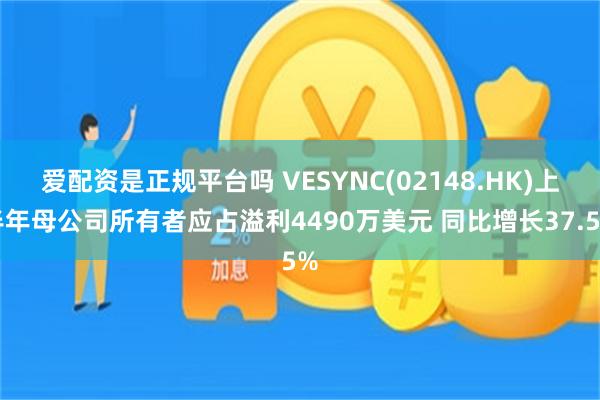 爱配资是正规平台吗 VESYNC(02148.HK)上半年母公司所有者应占溢利4490万美元 同比增长37.5%