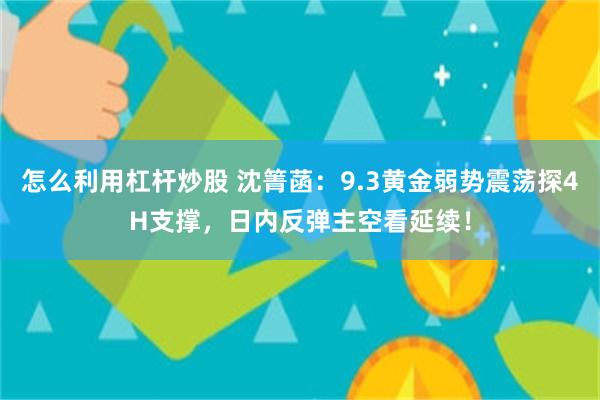 怎么利用杠杆炒股 沈箐菡：9.3黄金弱势震荡探4H支撑，