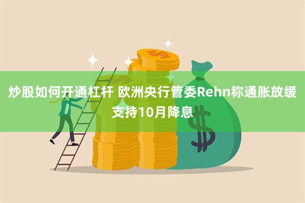 炒股如何开通杠杆 欧洲央行管委Rehn称通胀放缓支持10月降息